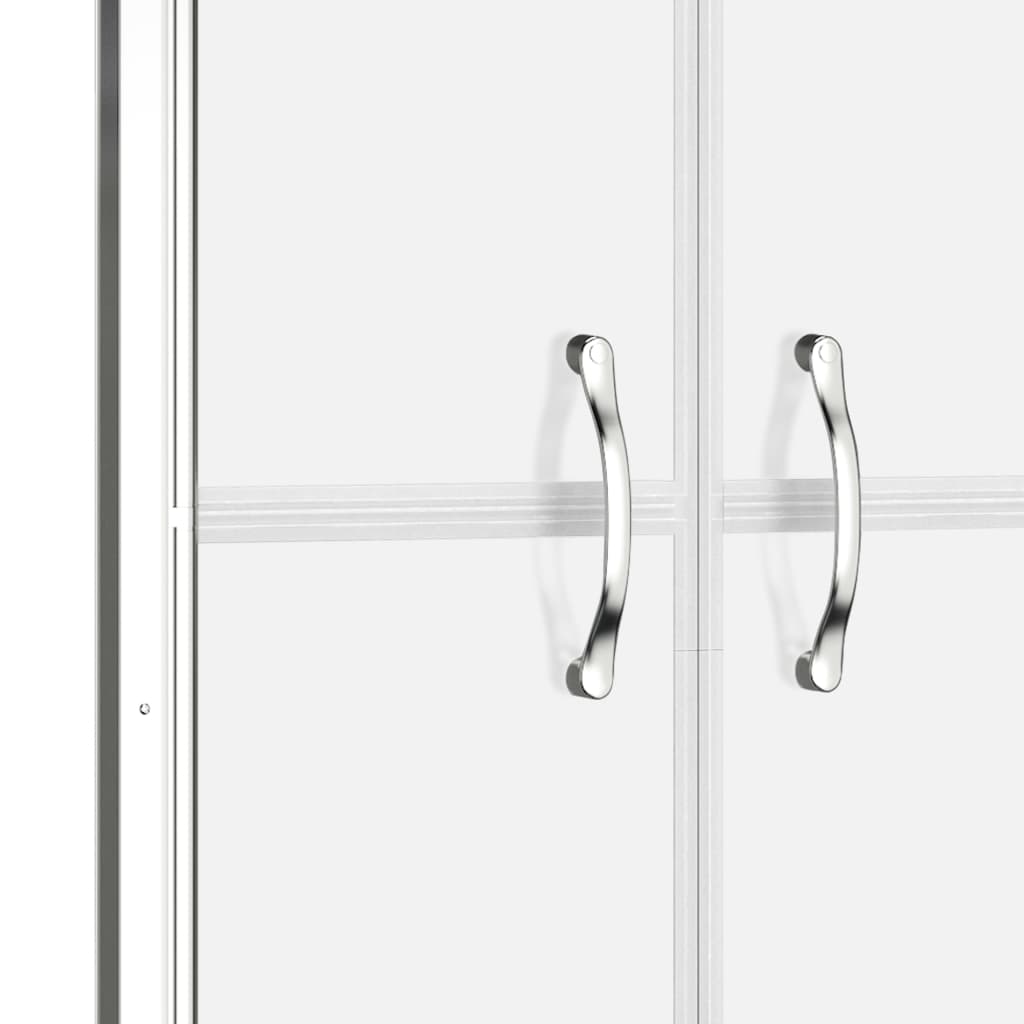 vidaXL Врата за душ, полуматирано ESG стъкло, 81x190 см