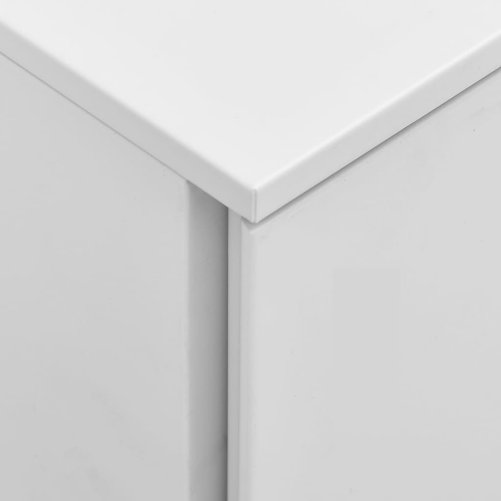 vidaXL Мобилен офис шкаф, светлосив, 39x45x60 см, стомана