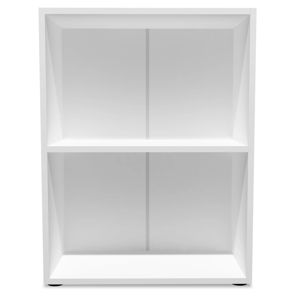 vidaXL Етажерка за книги, ПДЧ, 60x31x78 см, бяла