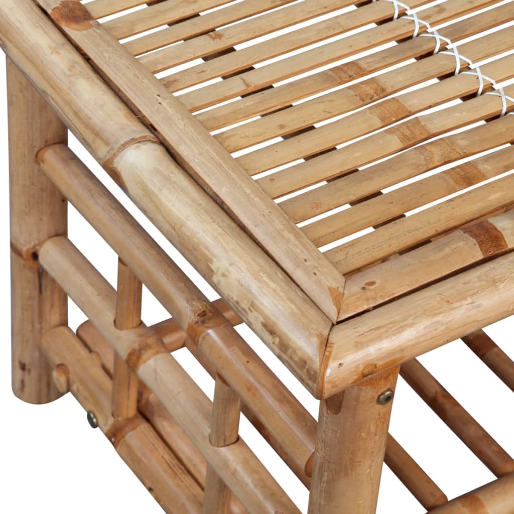 vidaXL Градински комплект с възглавници, 4 части, бамбук