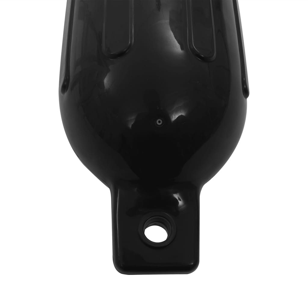 vidaXL Фендери за лодка, 4 бр, черни, 58,5x16,5 см, PVC