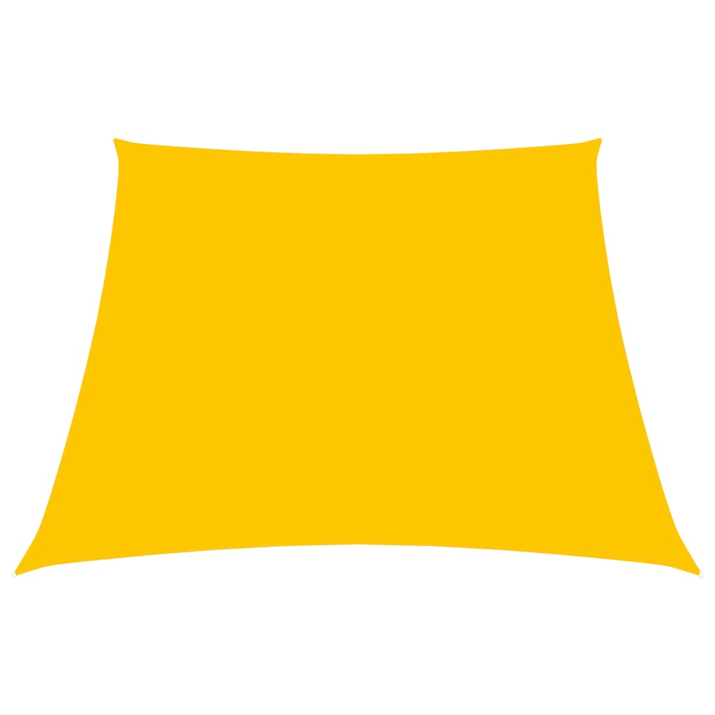 vidaXL Платно-сенник, Оксфорд текстил, трапец, 3/5x4 м, жълто