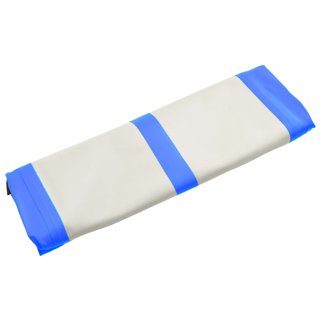 vidaXL Надуваем дюшек за гимнастика с помпа, 700x100x15 см, PVC, син