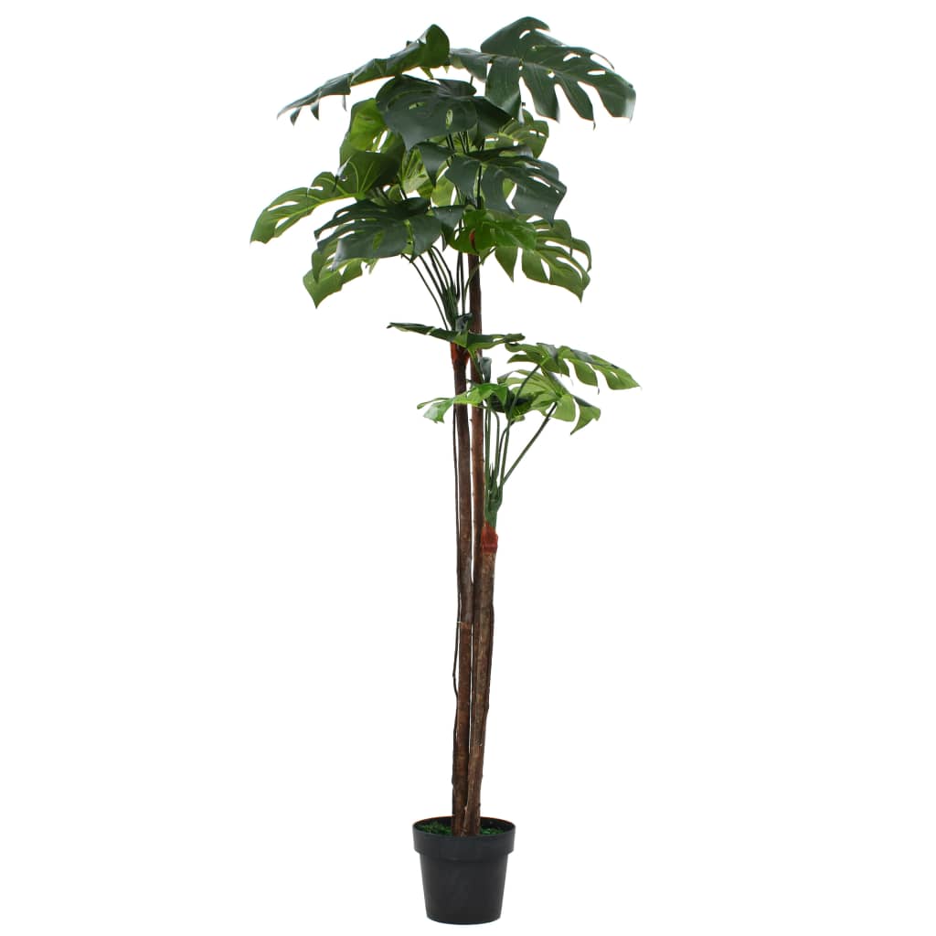 vidaXL Изкуствено растение монстера в саксия, 170 см, зелено