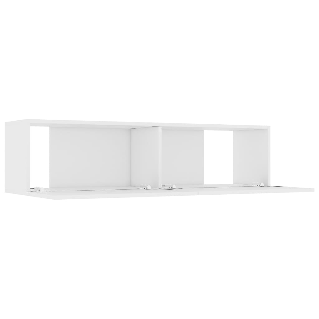 vidaXL ТВ шкаф, бял, 120x30x30 см, ПДЧ
