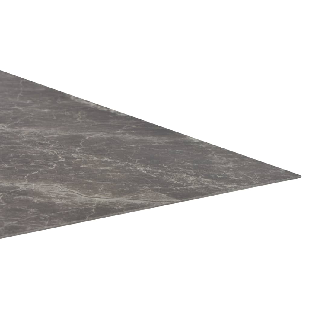 vidaXL Самозалепващи подови дъски от PVC, 5,11 м², черен мрамор