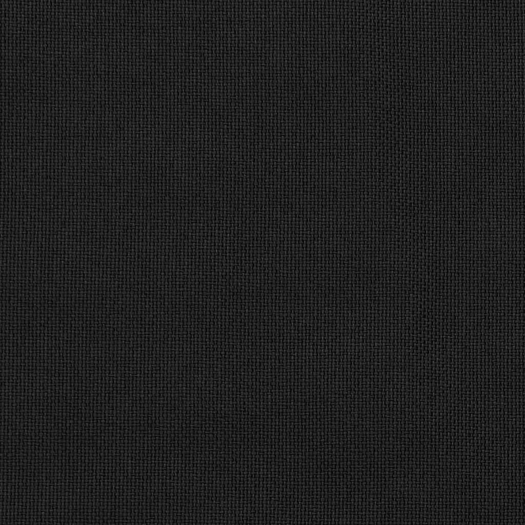 vidaXL Затъмняващи завеси с куки имитация лен 2 бр черни 140x175 см
