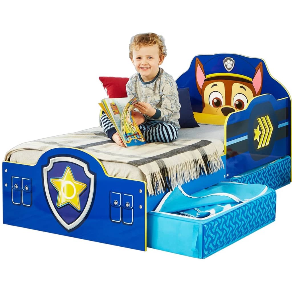Paw Patrol Детско легло с чекмеджета 145x68x77 см синьо WORL268007