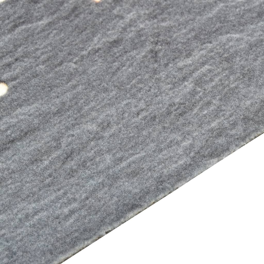 vidaXL Кухненско килимче, перимо, люта чушка, 60x300 см