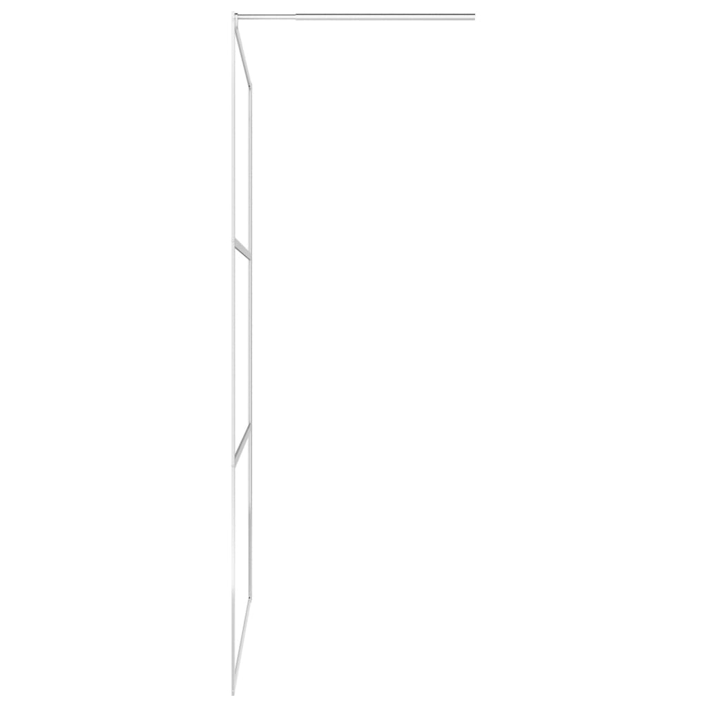 vidaXL Стена за душ с изцяло матирано ESG стъкло, 115x195 см