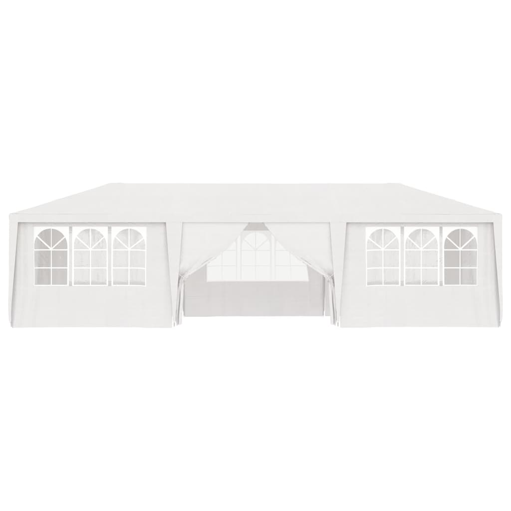vidaXL Професионална парти шатра със стени 4x9 м бяла 90 г/м²