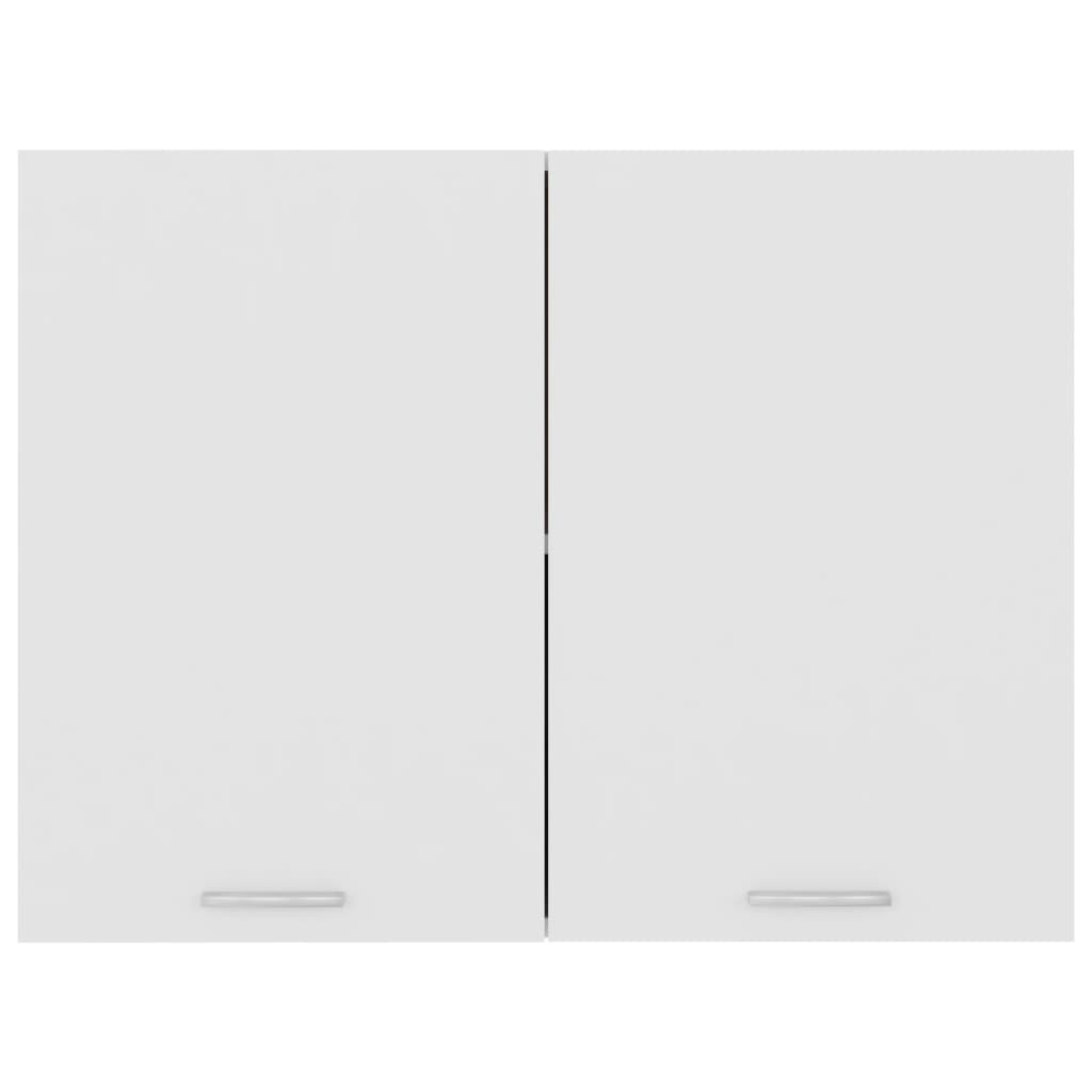 vidaXL Висящ шкаф, бял, 80x31x60 см, ПДЧ