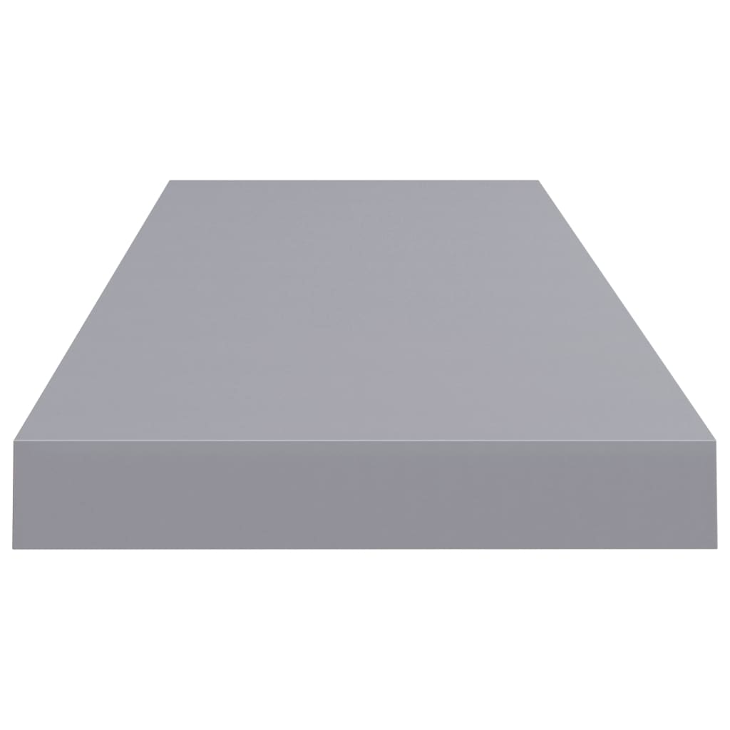 vidaXL Окачени стенни рафтове, 4 бр, сиви, 80x23,5x3,8 см, МДФ