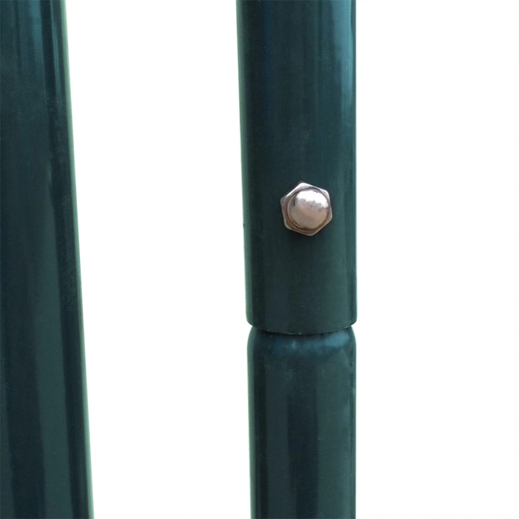 vidaXL Градинска оградна врата, 100x100 см, зелена