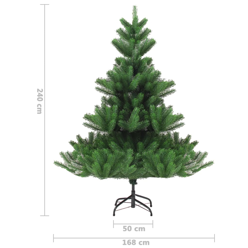 vidaXL Изкуствена нордманска елха, зелена, 240 см