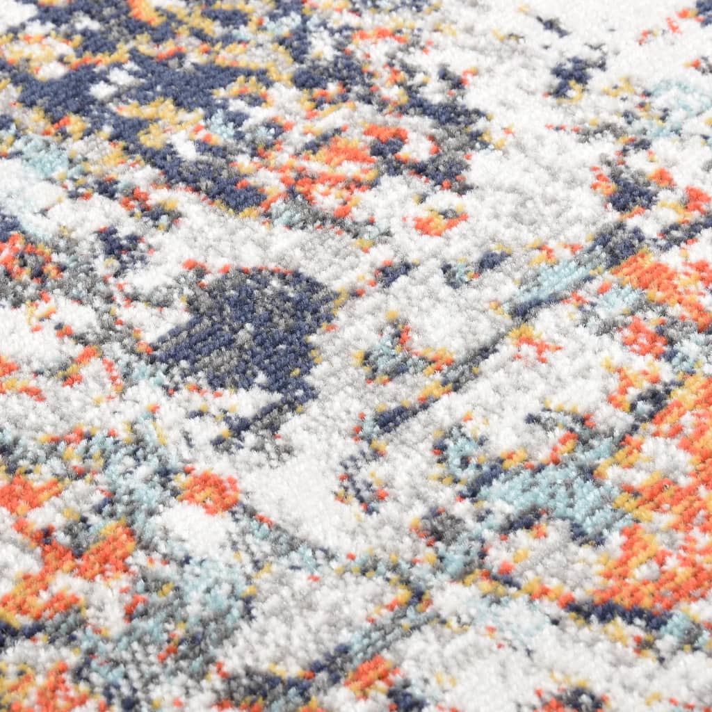 vidaXL Външен килим, плоскотъкан, 80x150 см, многоцветен