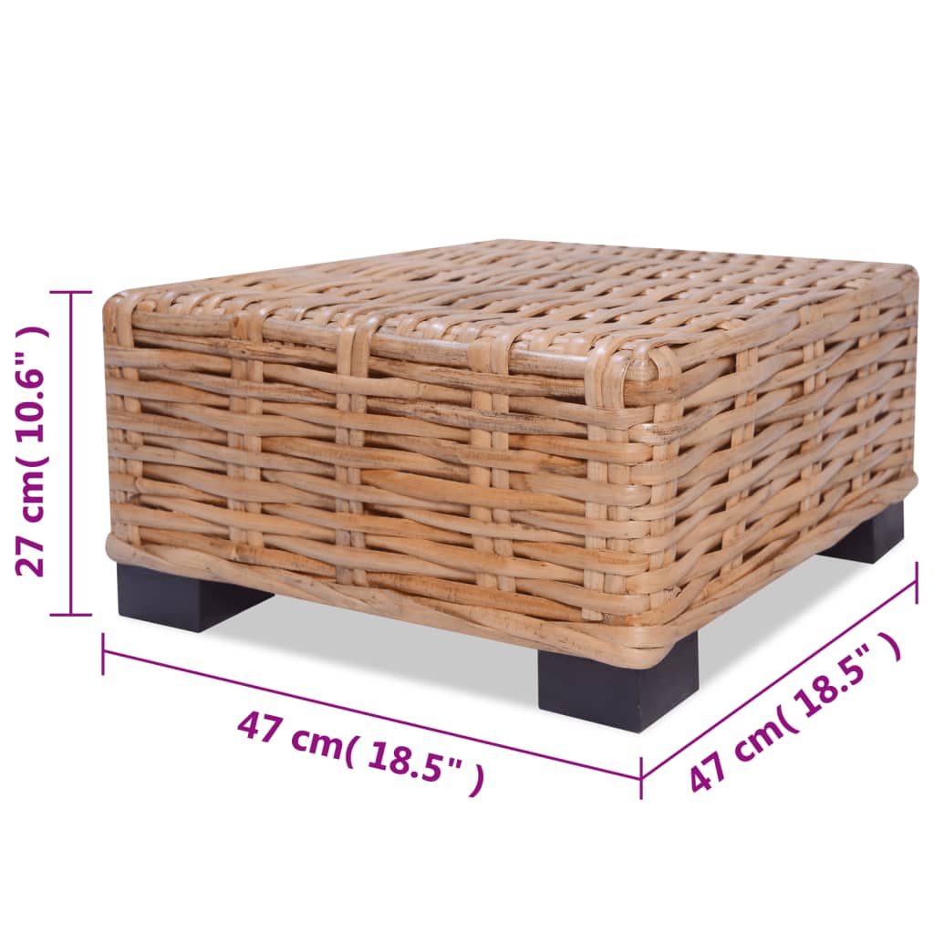 vidaXL Комплект мека мебел, 14 части, естествен ратан
