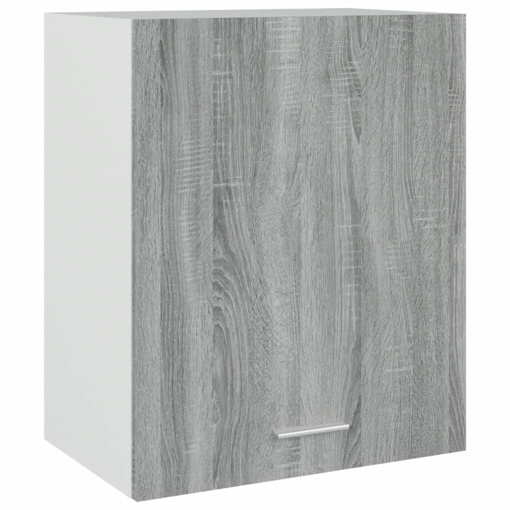 vidaXL Висящ шкаф, сив сонома, 50x31x60 см, инженерно дърво