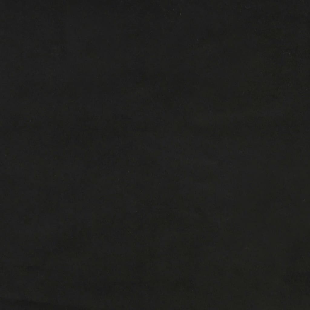 vidaXL Горна табла за легло с уши, черна, 103x23x118/128 см, кадифе