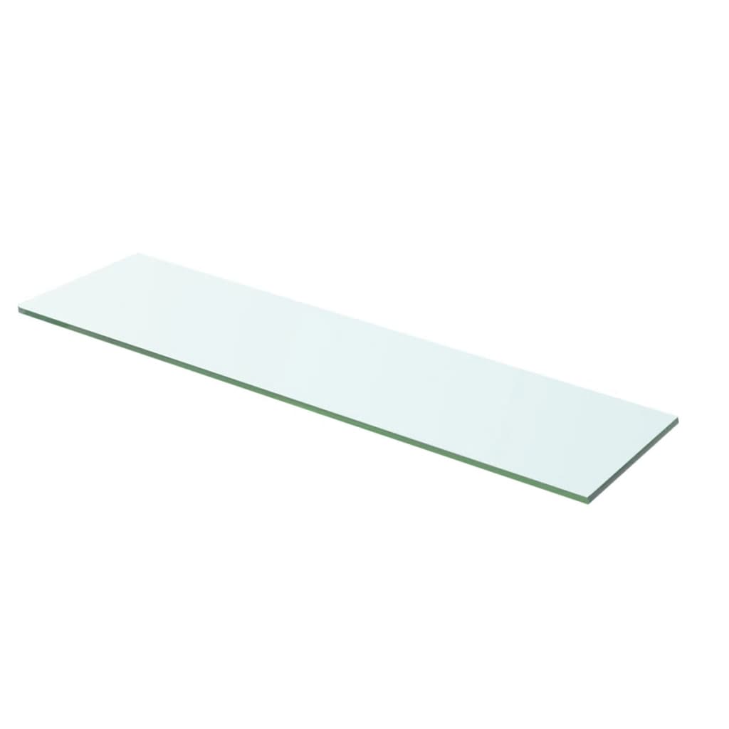 vidaXL Рафтове, 2 бр, панели прозрачно стъкло, 60x12 см