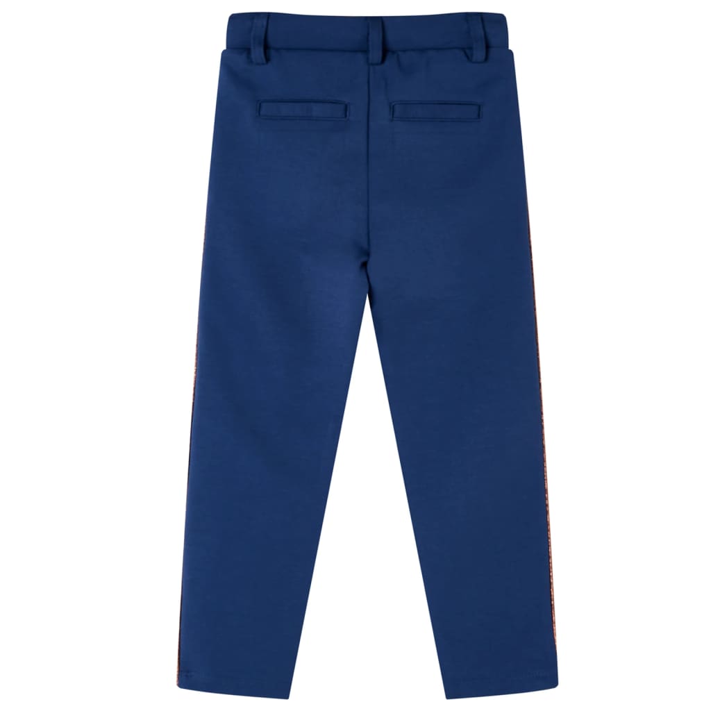 Детски панталони с връв, нейви синьо, 92
