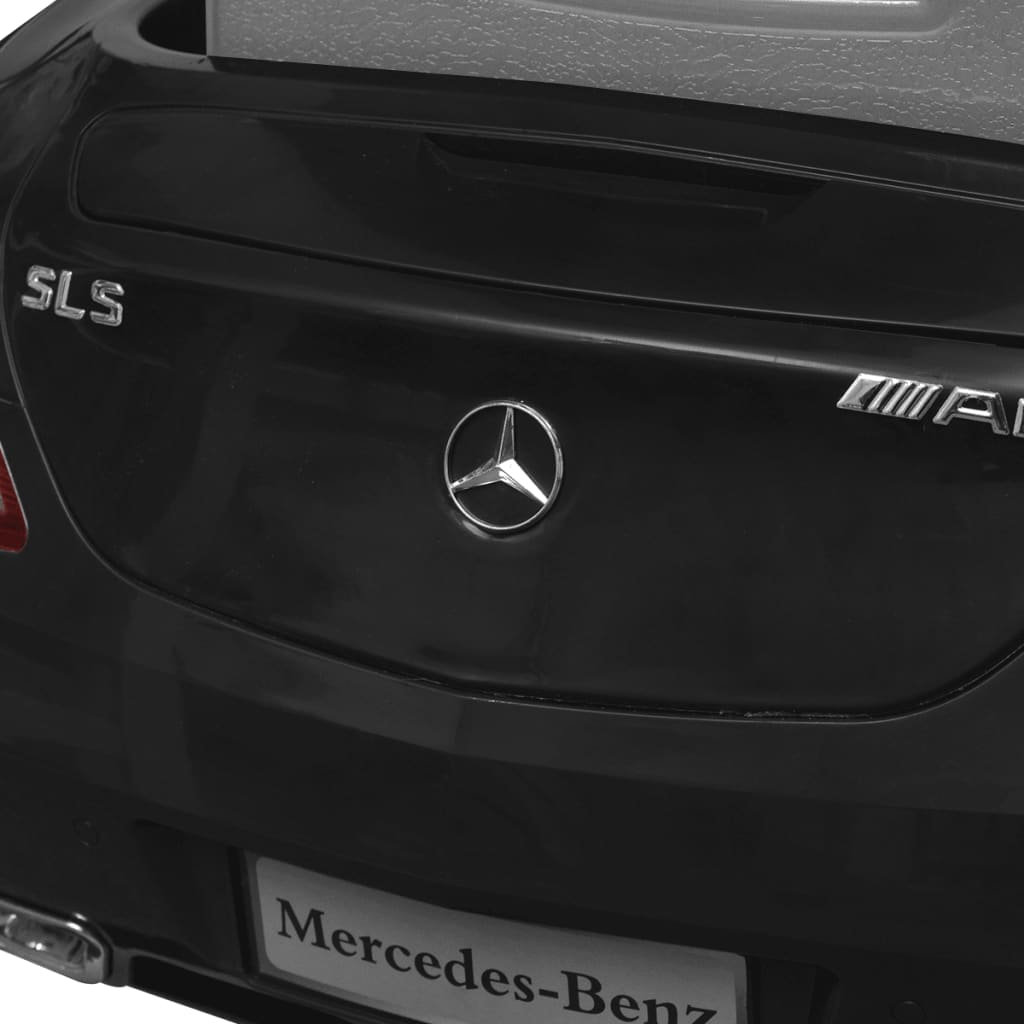 Електрическа кола Mercedes SLS AMG, черна, 6V с дистанционно