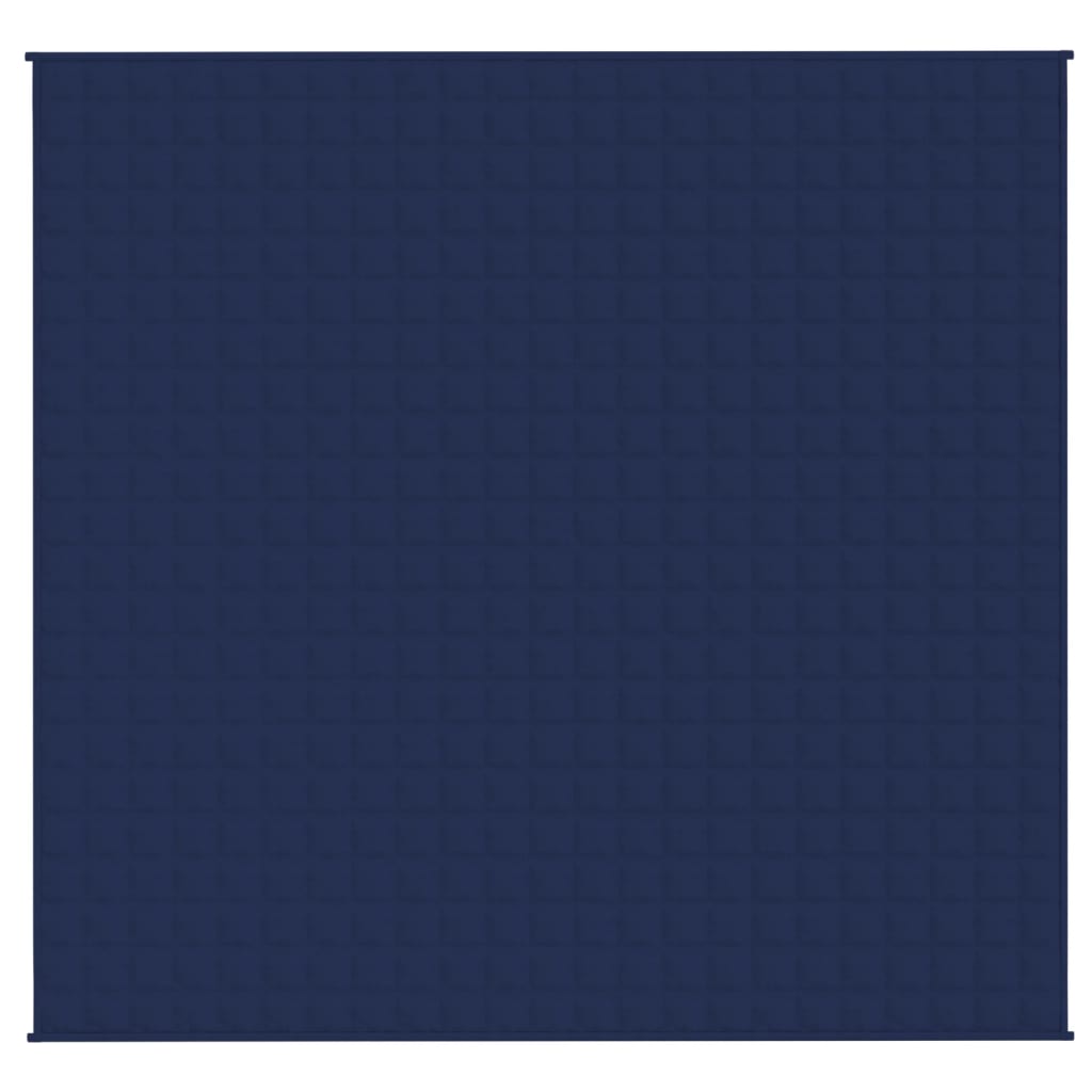 vidaXL Утежнено одеяло синьо 220x235 см 15 кг плат