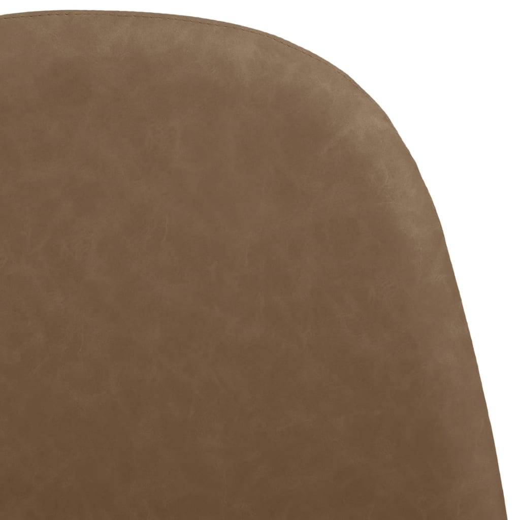 vidaXL Трапезни столове 4 бр 45x53,5x83 см тъмнокафяви изкуствена кожа
