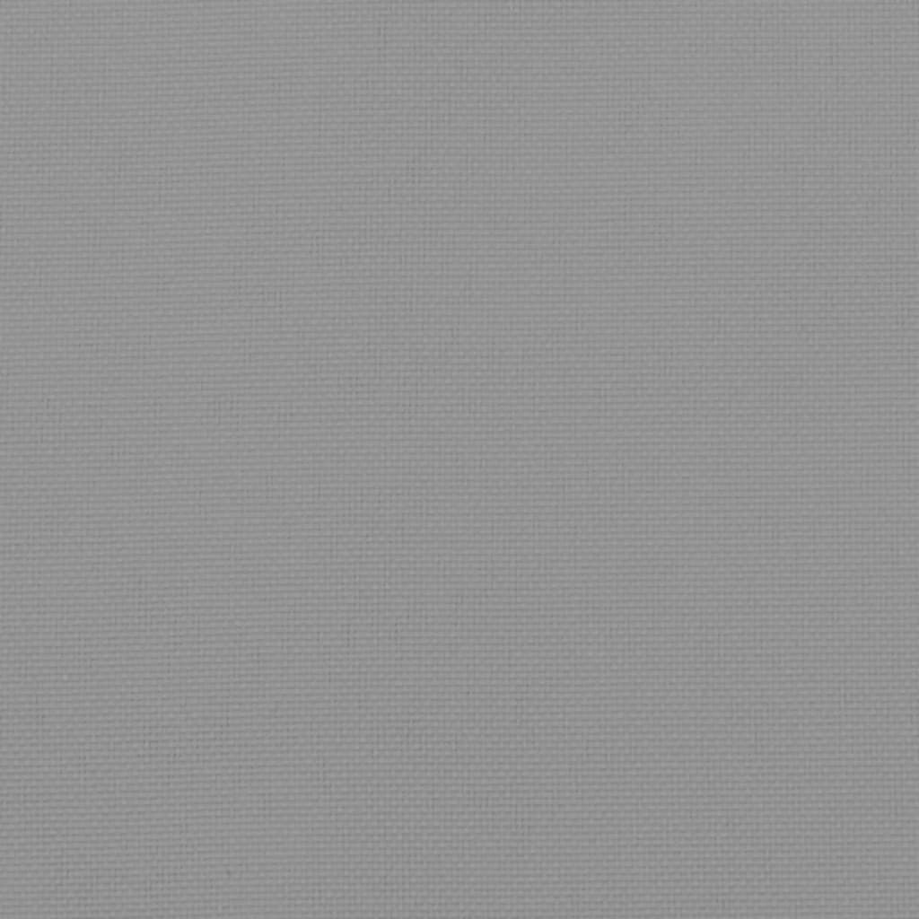 vidaXL Палетна възглавница, сива, 50x50x12 см, текстил