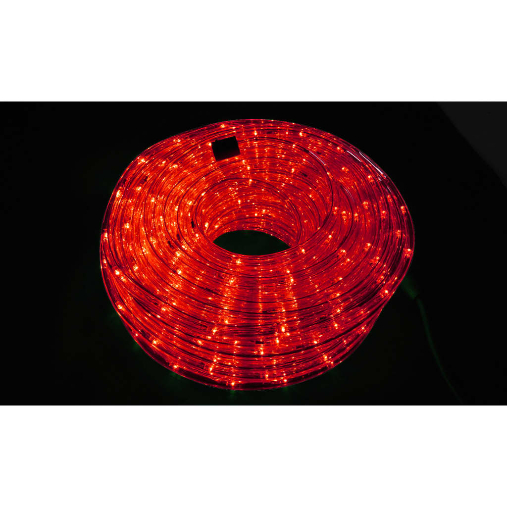 Светещ маркуч 600 LED светлини, 25 м, водоустойчив, червен