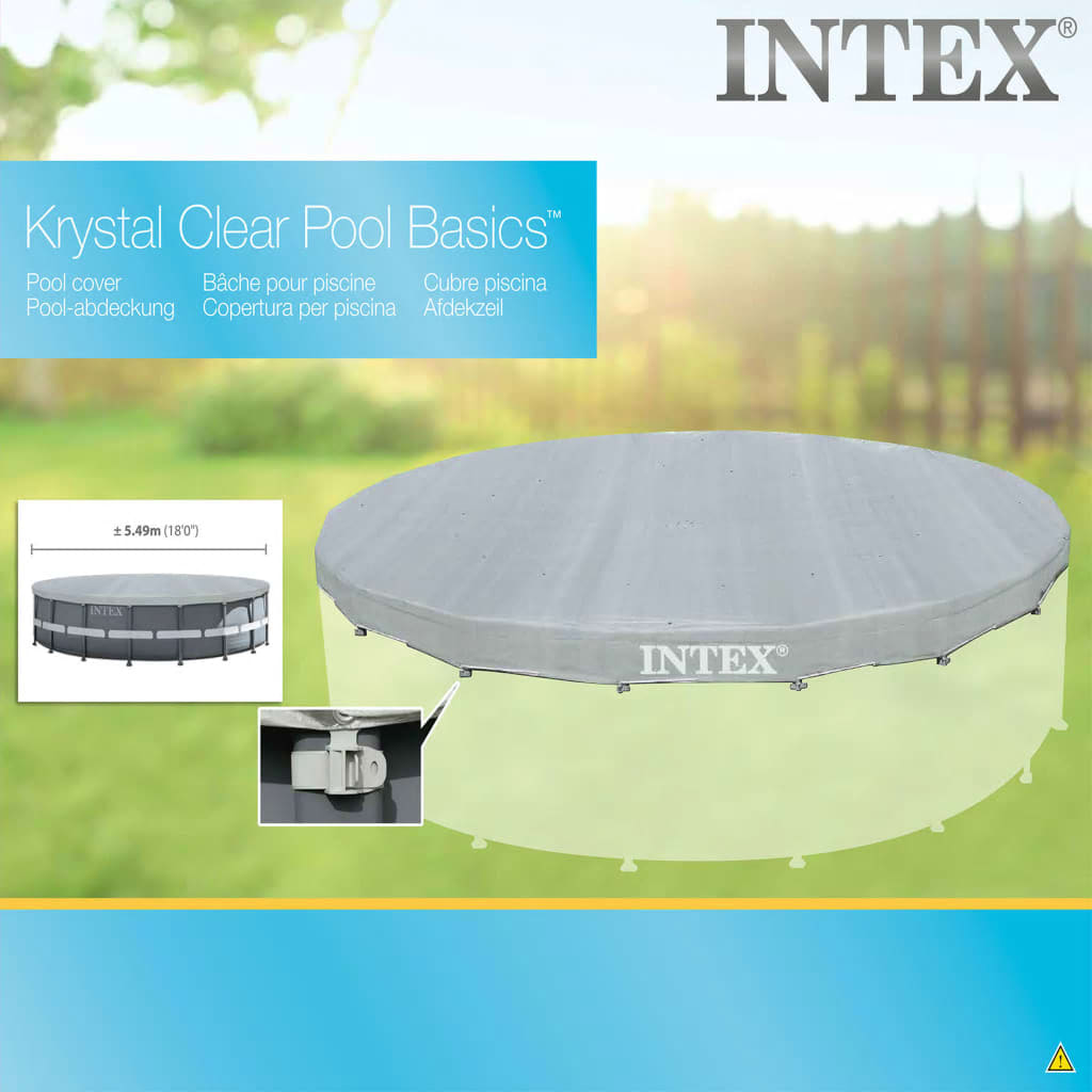 Intex Покривало за басейн Deluxe кръгло 549 см 28041