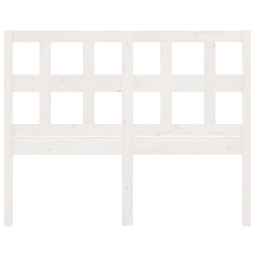 vidaXL Горна табла за легло, бяла, 165,5x4x100 см, бор масив