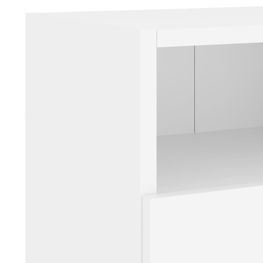 vidaXL Стенен ТВ шкаф, бял, 60x30x30 см, инженерно дърво
