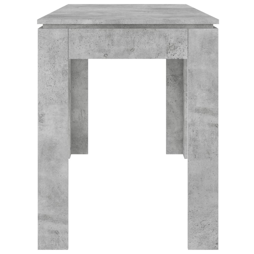 vidaXL Трапезна маса, бетонно сиво, 120x60x76 см, ПДЧ