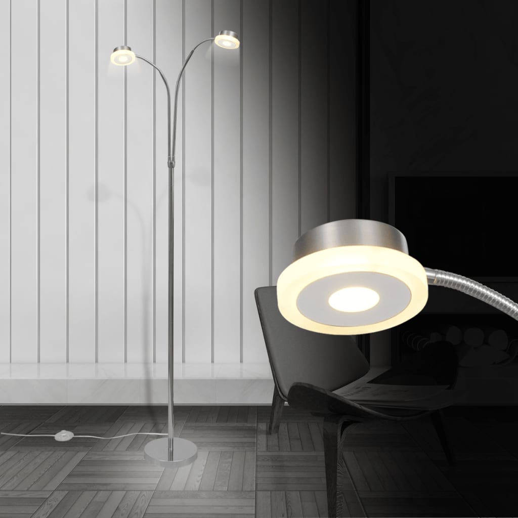 Регулируема подова лампа с две рамена и вградени LED 2 х 5 W
