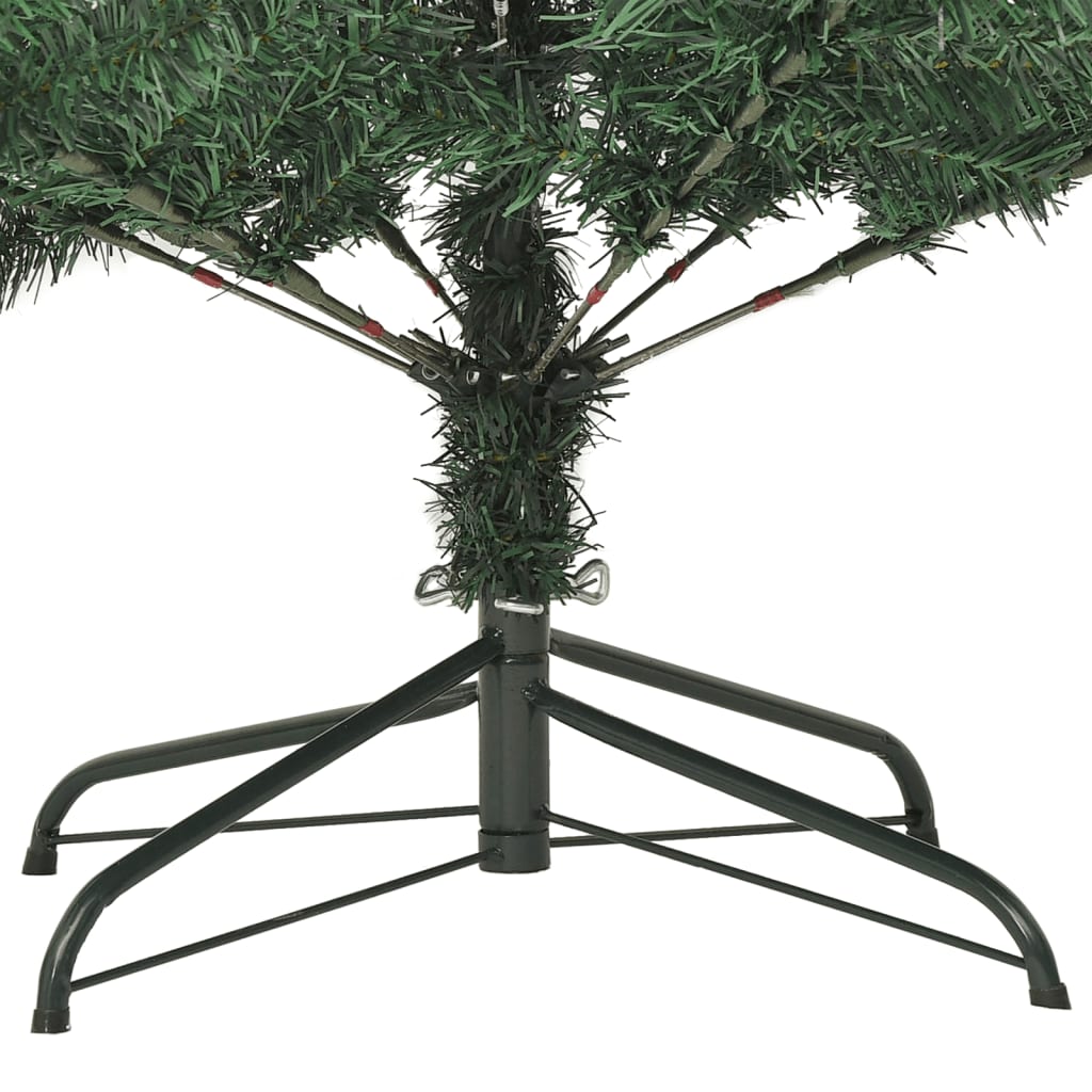 vidaXL Изкуствена коледна елха със стойка, 180 см, PVC