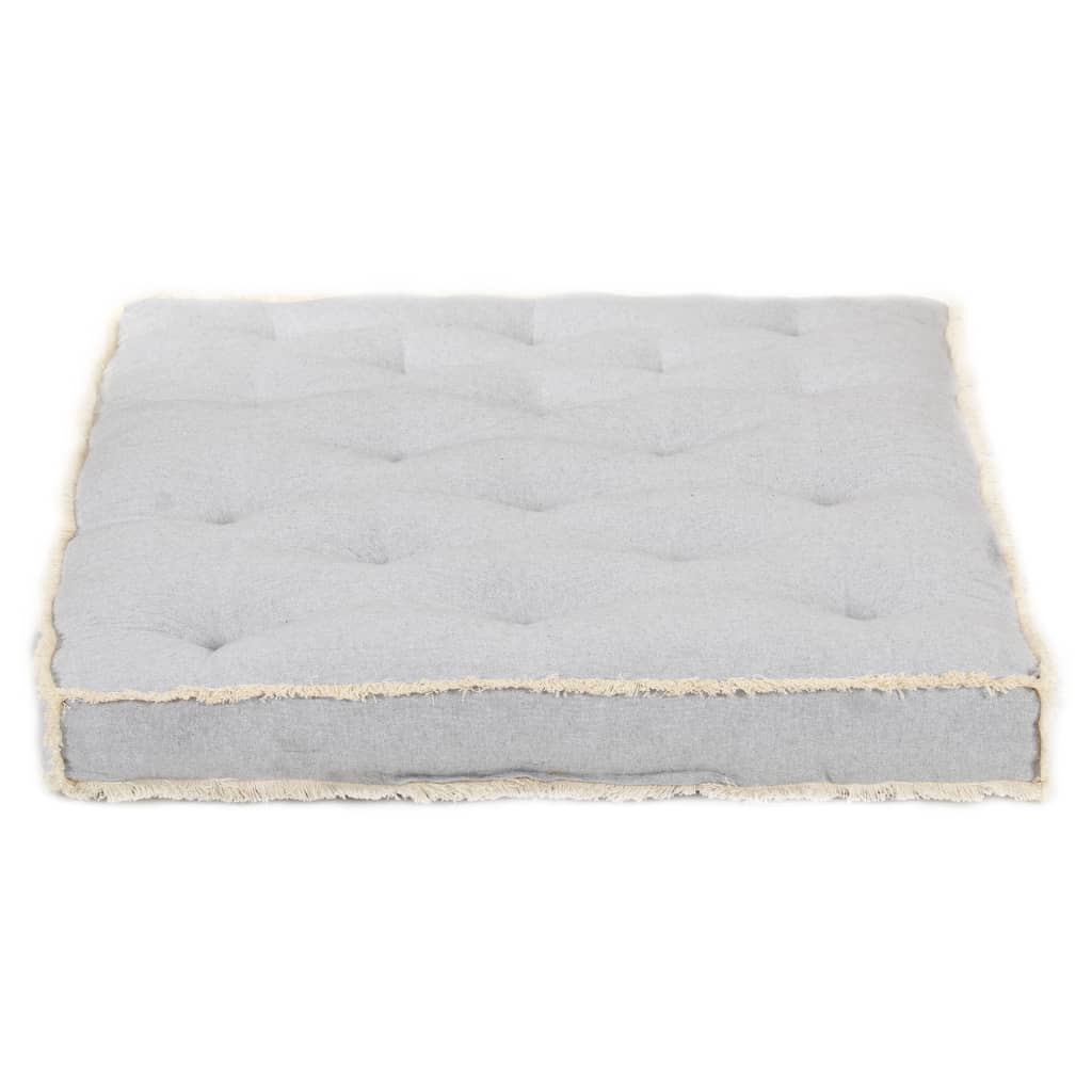 vidaXL Възглавница за палетен диван, сива, 120x80x10 см
