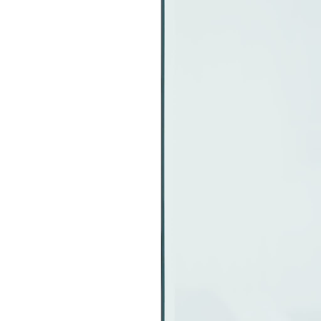 vidaXL Стъклена подложка за камина, правоъгълна, 120x60 см