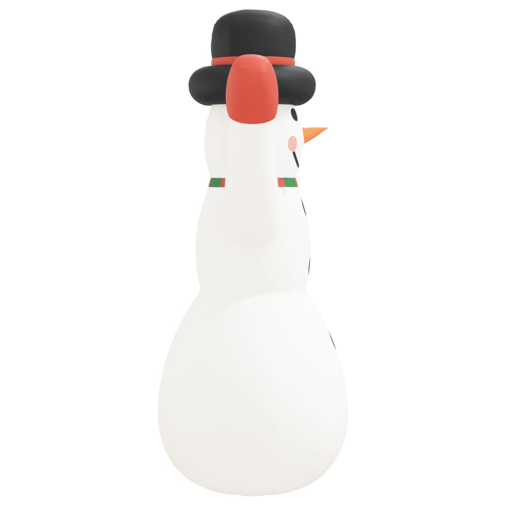 vidaXL Надуваем снежен човек с LED, 370 см