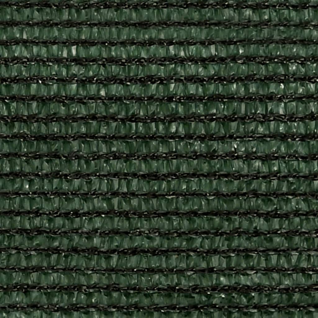 vidaXL Платно-сенник, 160 г/м², тъмнозелено, 5x6x6 м, HDPE
