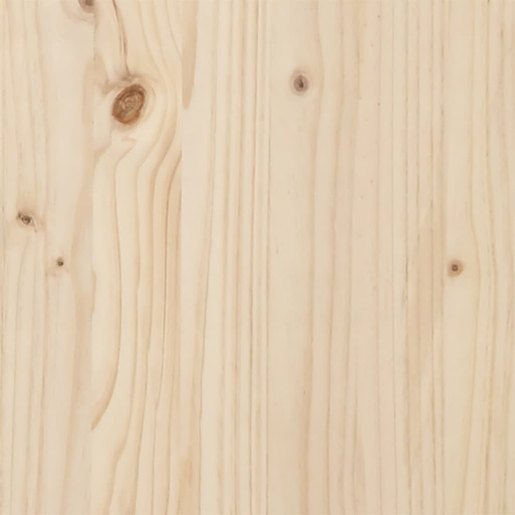 vidaXL Маса за разсаждане с рафтове, 82,5x45x81 см, борово дърво масив