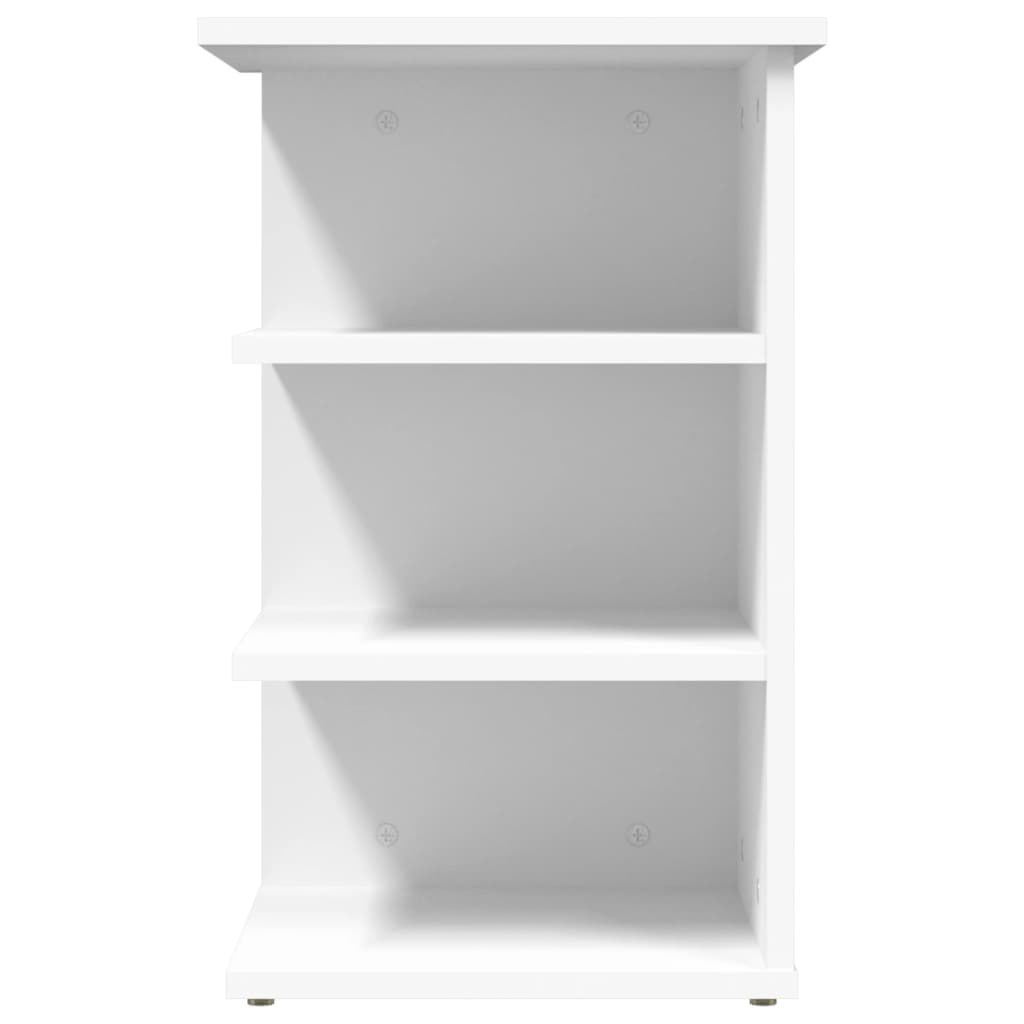 vidaXL Страничен шкаф, бял, 35x35x55 см, ПДЧ