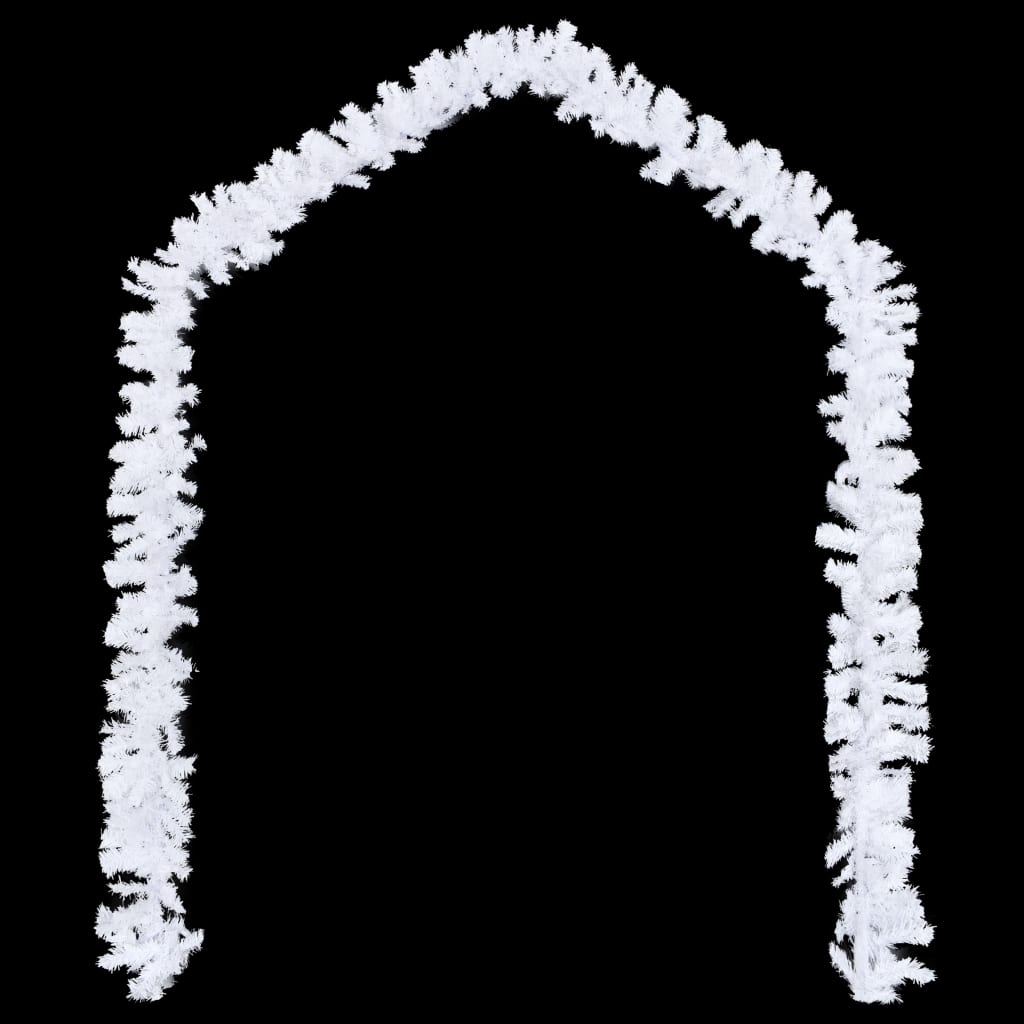 vidaXL Коледни гирлянди, 4 бр, бели, 270 см, PVC