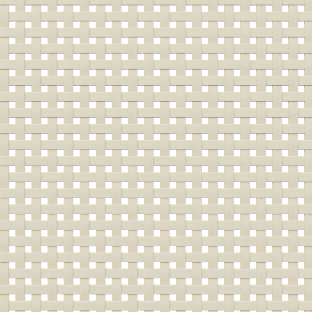 vidaXL Нощно шкафче SENJA, ратанова визия, бял, 40x35x48 см, бор масив