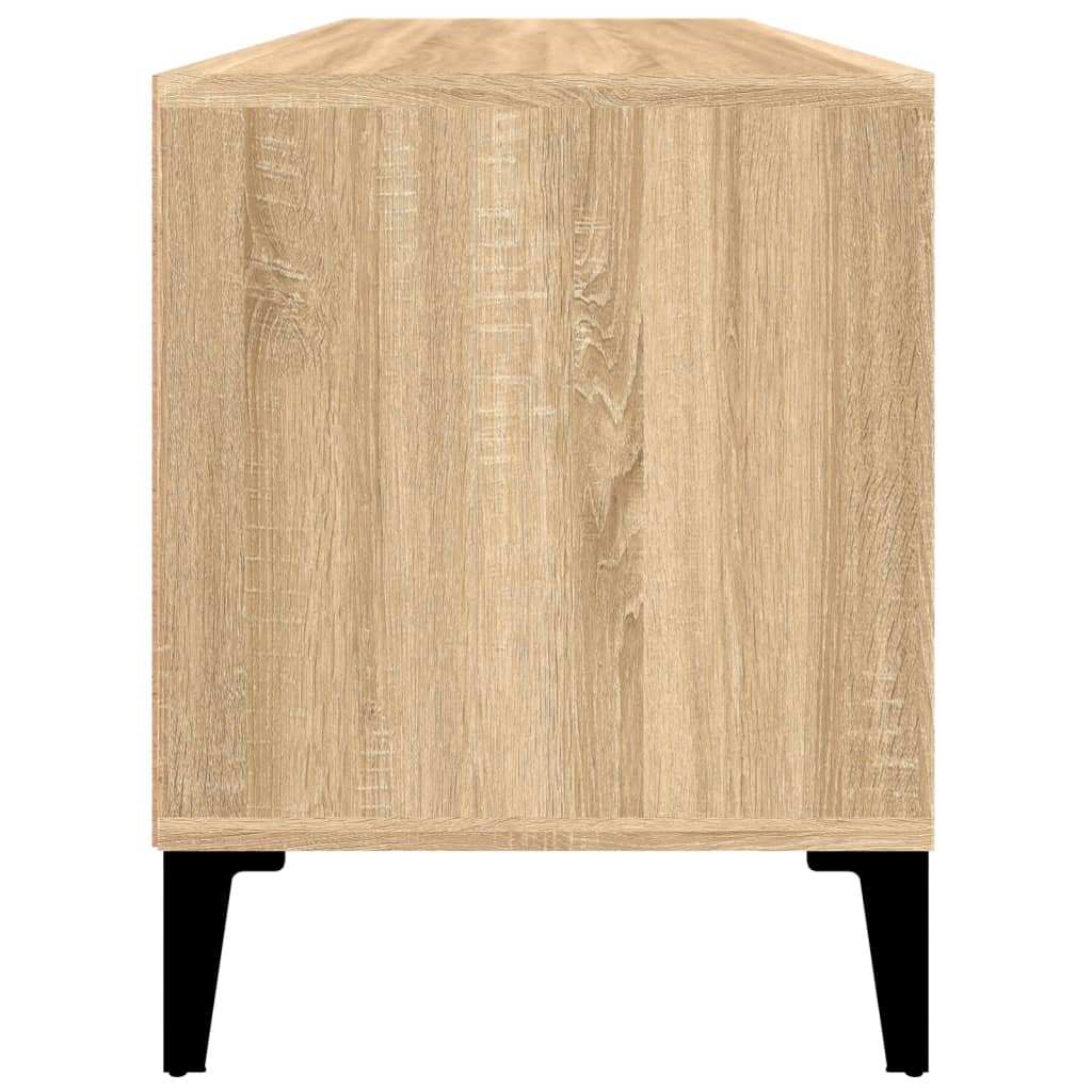 vidaXL ТВ шкаф, сонома дъб, 100x34,5x44,5 см, инженерно дърво