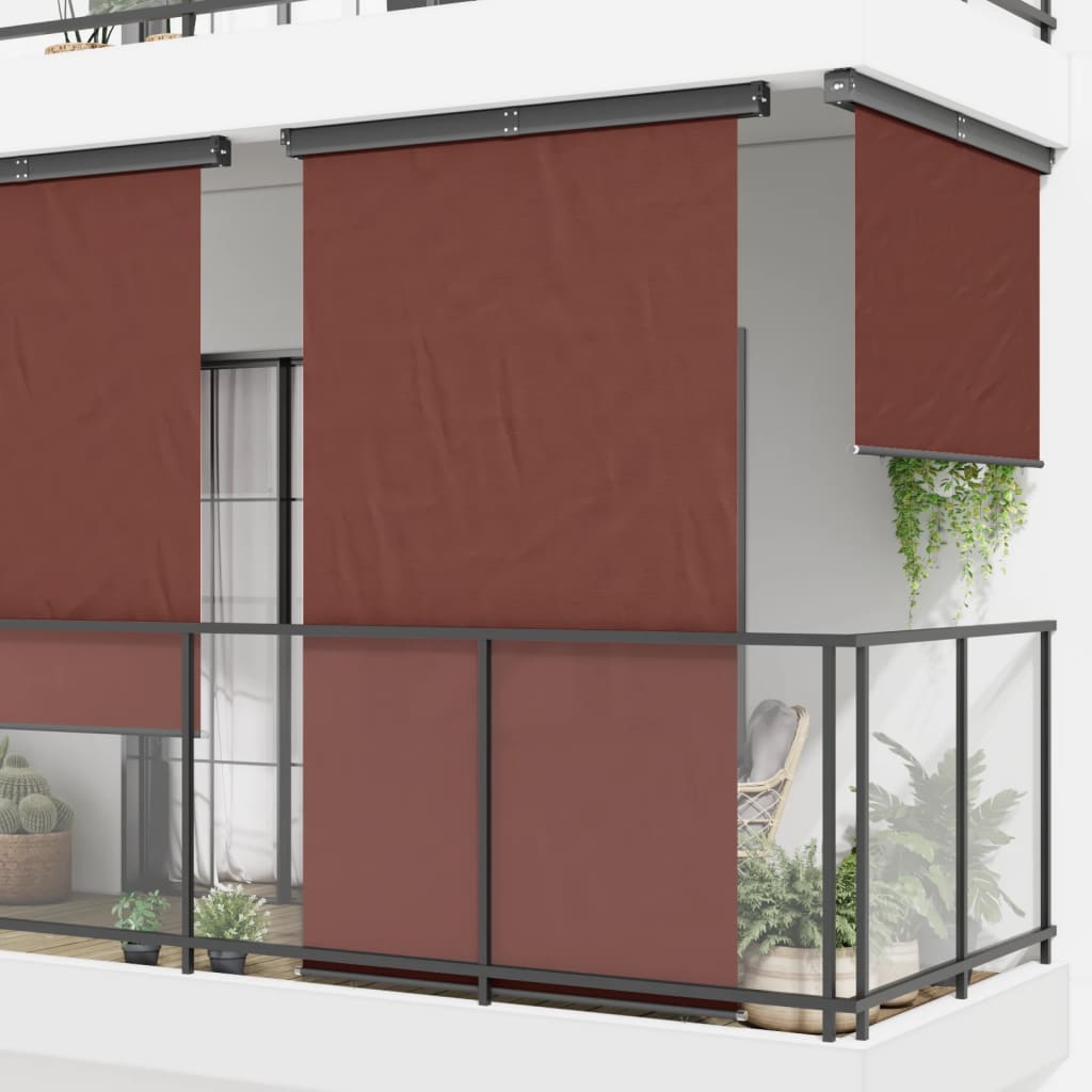 vidaXL Вертикална тента за балкон, 145x250 см, кафява