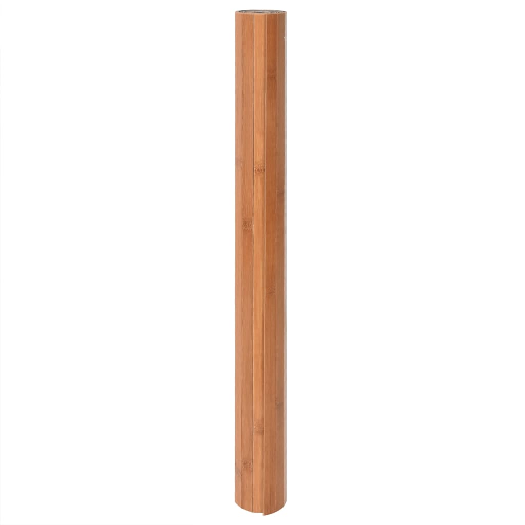 vidaXL Килим, правоъгълен, натурален, 80x500 см, бамбук