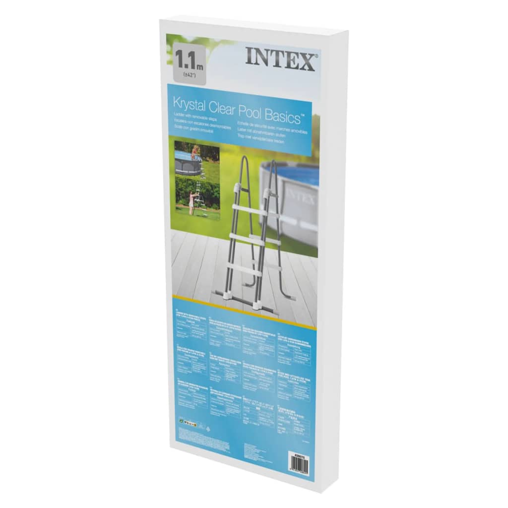 Intex Стълба за басейн с 3 стъпала, 91-107 см