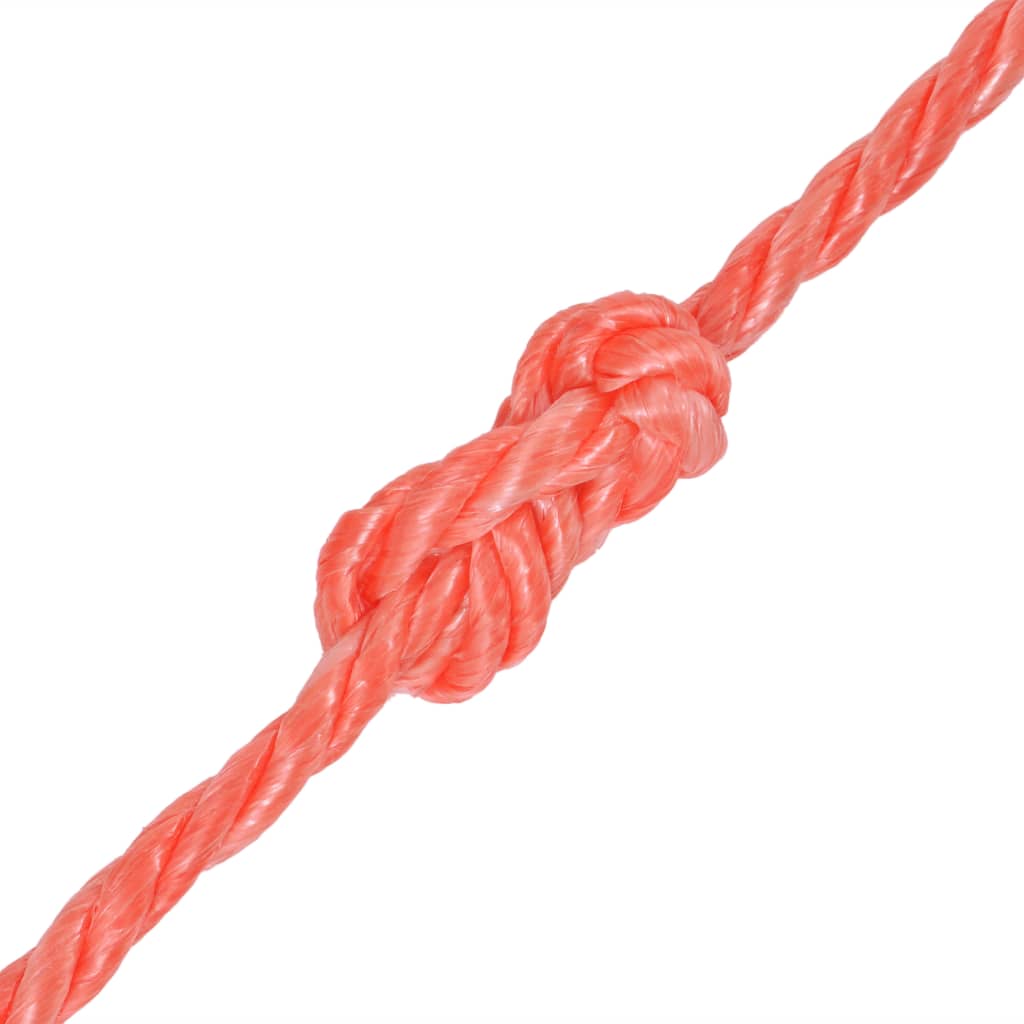 vidaXL Усукано въже, полипропилен, 10 мм, 100 м, оранжево