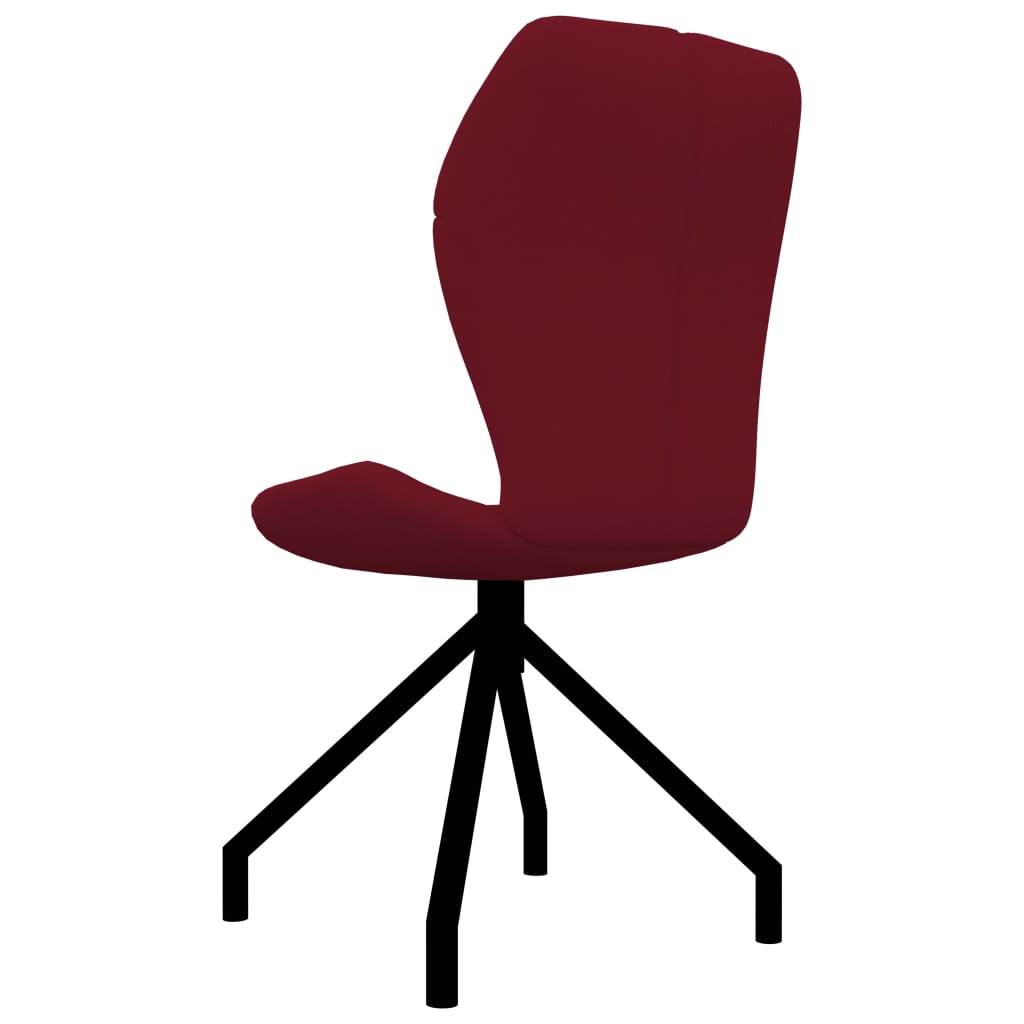 vidaXL Трапезни столове, 6 бр, виненочервени, изкуствена кожа